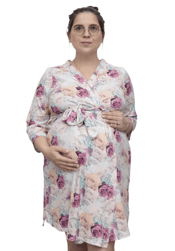 Roses Maternity Delivery Robe